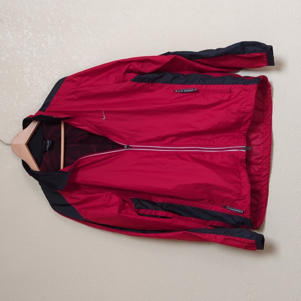 Nike Cherry Red Mesh Windbreaker